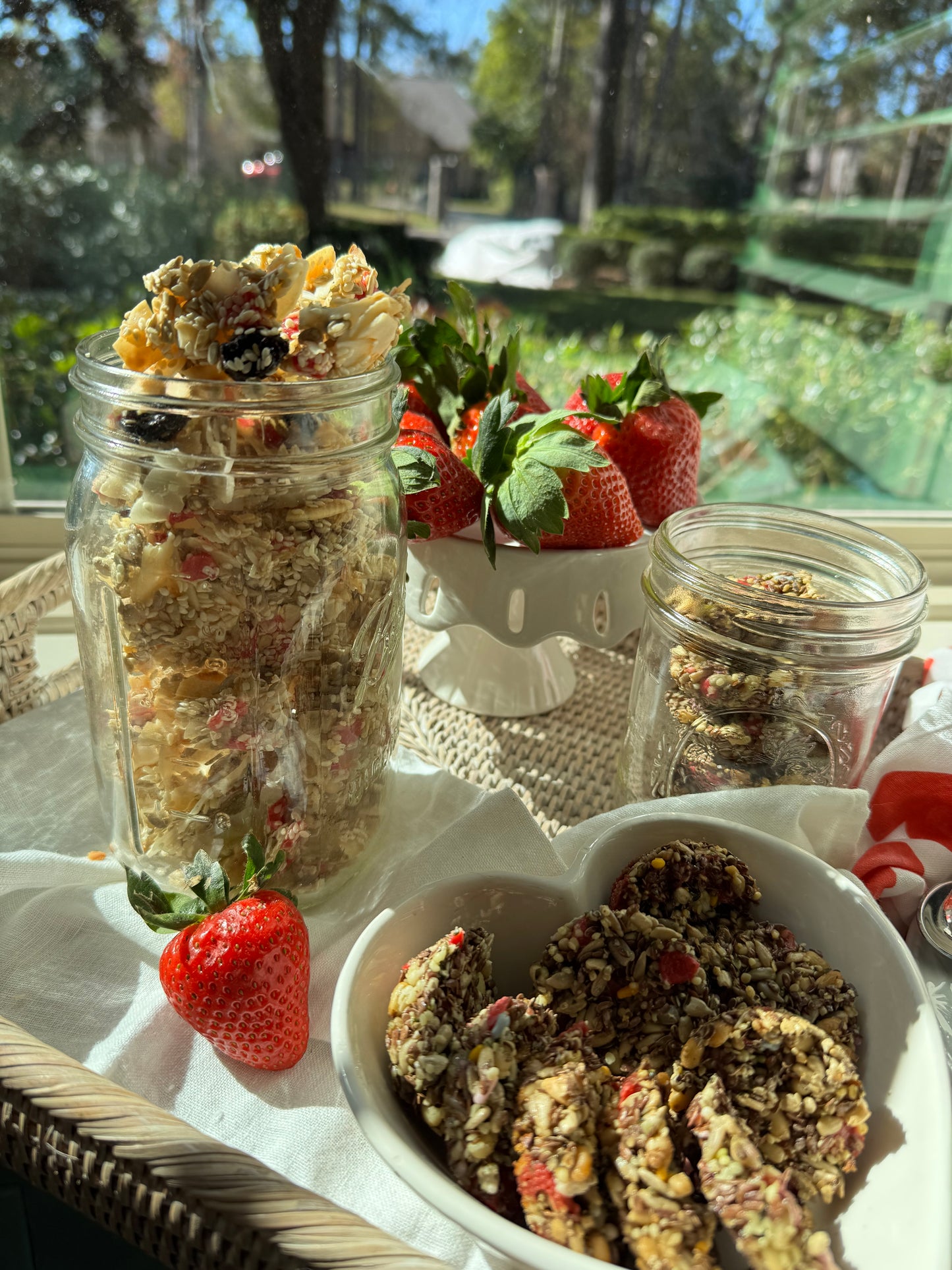 Cherry Strawberry Valentine Granola